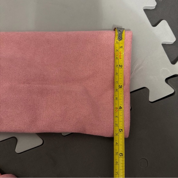 CHARTOU Pink Faux Suede Fringe Cropped Tassel Western Moto Jacket Women’s XL NWT - Picture 8 of 11